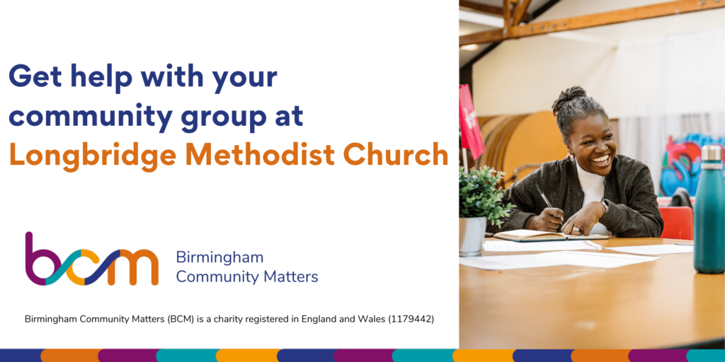 Get help with your community group at Longbridge Methodist Church