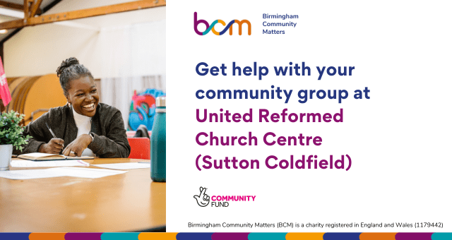 Get help with your community group at United Reformed Church (Sutton Coldfield)