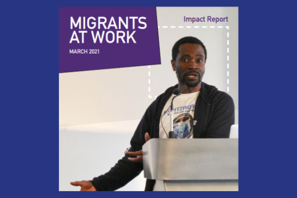 Aké Achi on Migrants at Work impact report cover