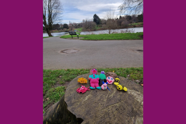 Modelling clay avatars of the BCM team at Witton Lakes